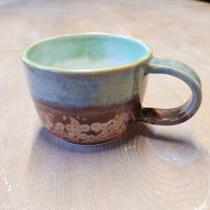 Tasse "kupfer/türkis"