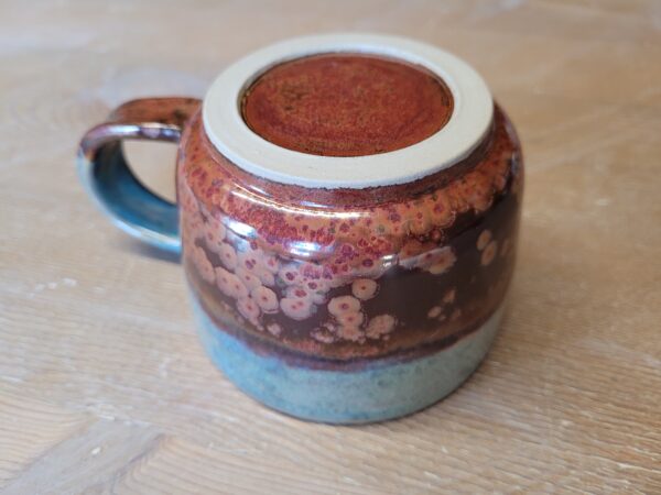 Tasse Kupfer Türkis Weiss - Image 4