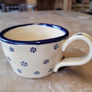 Tasse "weiss/blau"