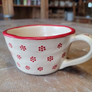 Tasse "weiss/rot"